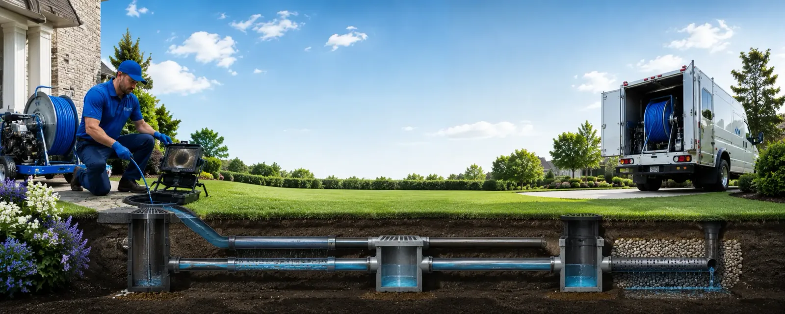 Outdoor drain cleaning information for Gardiner, NY